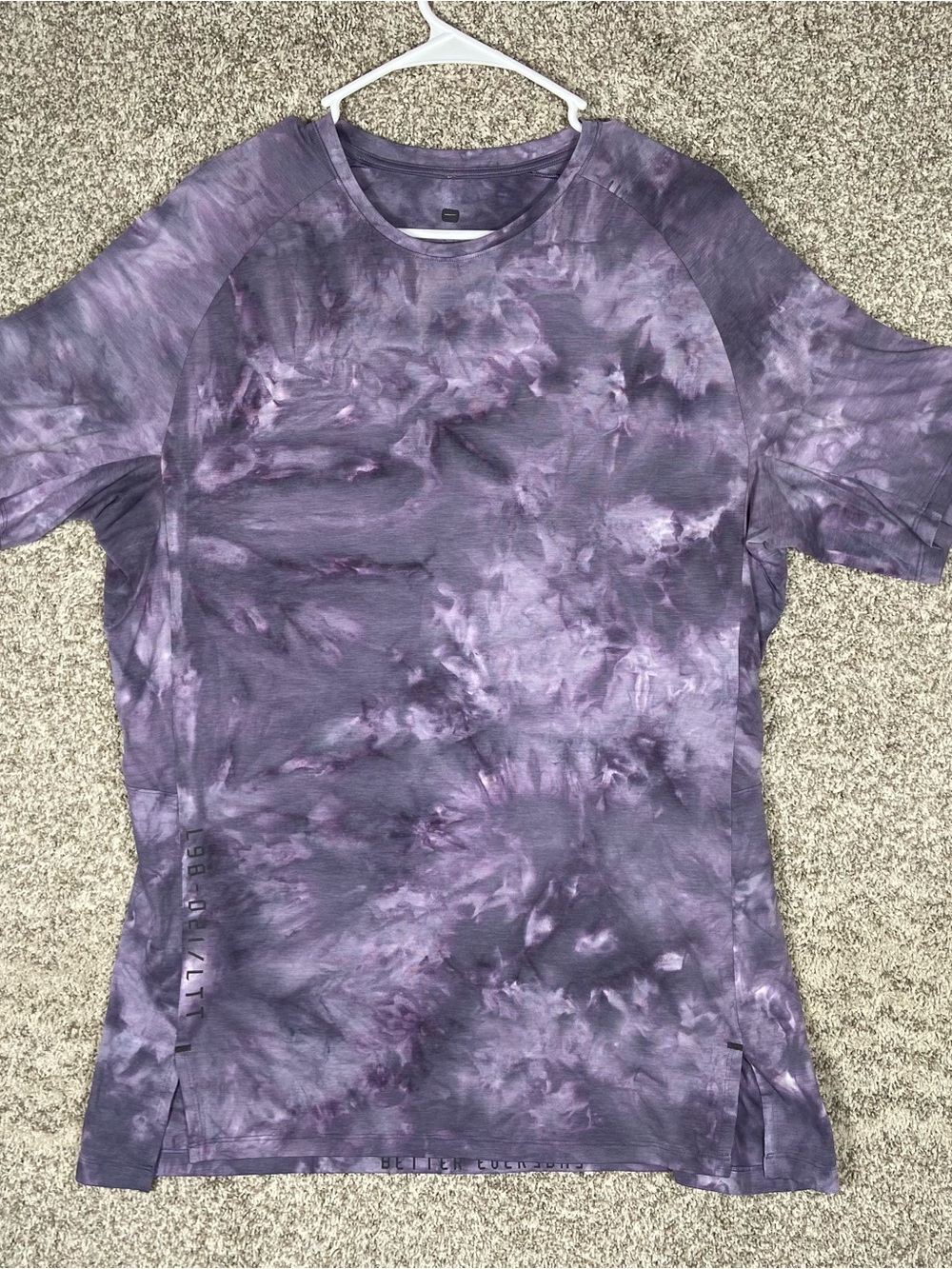 Lululemon License To Train LTT Shirt Purple Tie Dye [Size]